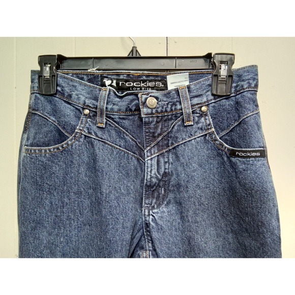 Vintage Rockies Womens Jeans 100% Cotton Lowrise Med Wash (Size 3 Long) - Picture 2 of 6